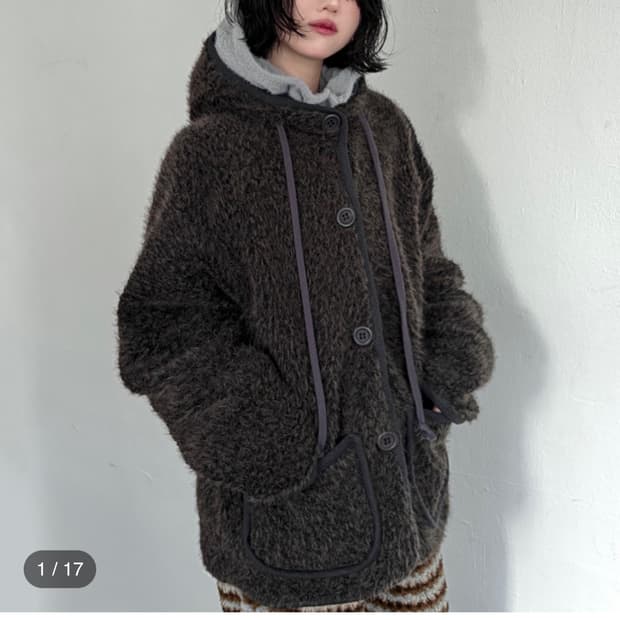 펑거스 리버시블 플리스 코트 자켓