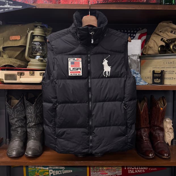 폴로 랄프로렌 스키 RL67 USA 다운힐 아웃도어 패딩 베스트 N228