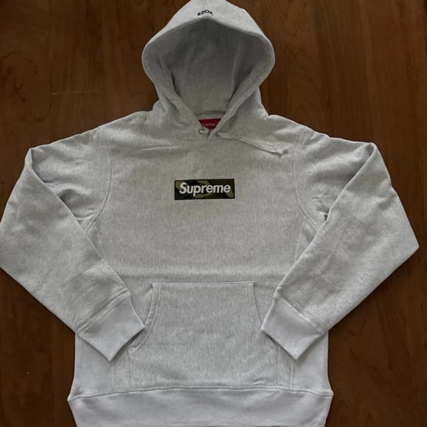 슈프림 카모 박스 로고 후드 스웨트셔츠