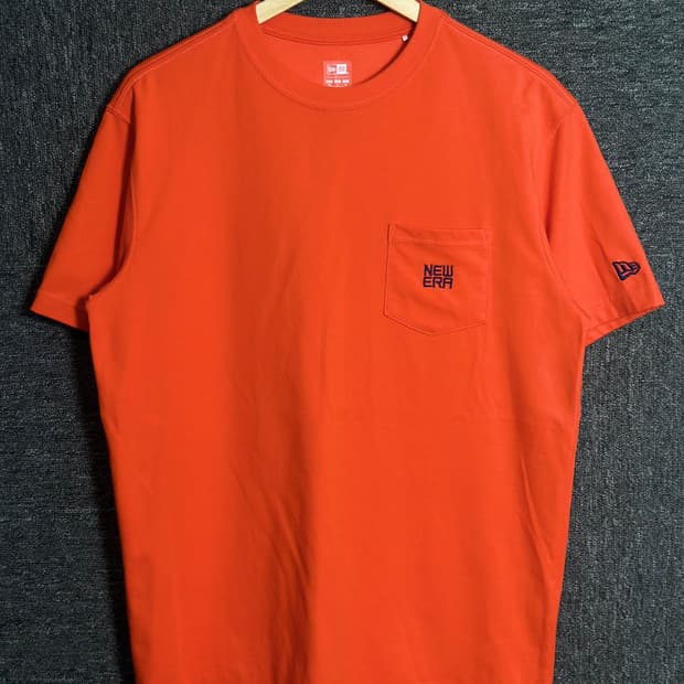 New Era 오렌지 티셔츠 100
