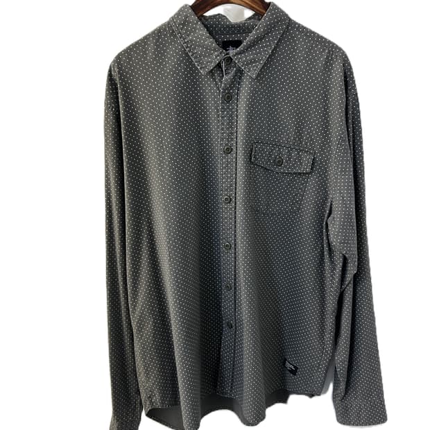 스투시 도트 패턴 긴팔 셔츠