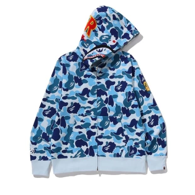 베이프 정품 XL 에이비씨 카모 샤크후드집업