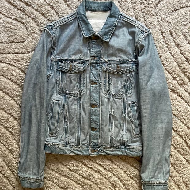 [정품] 메종 마르지엘라 X H&M 리에디션 연청 자켓 M