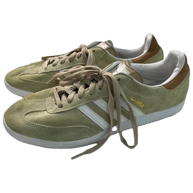 ADIDAS 삼바 스웨이드 베이지 스니커즈 265