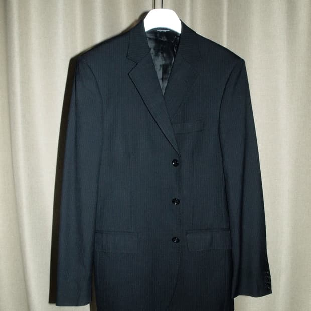 Virgin Wool Pin Stripe Jacket