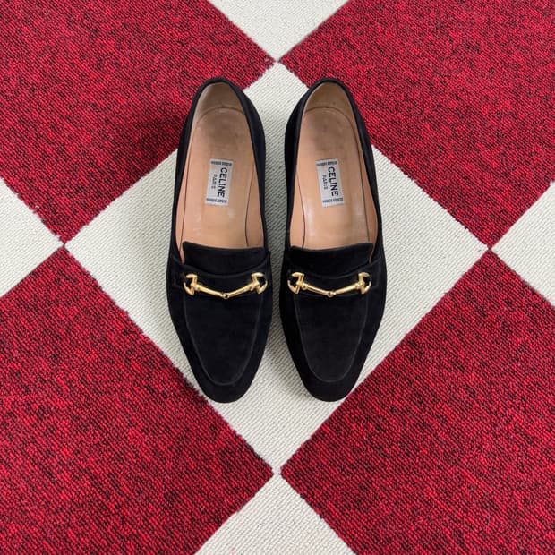 Old CELINE Dark brown Suede Rofer