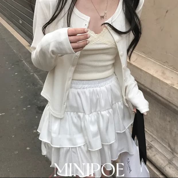 ﾟ｡ ﾟ미니포에 아이보리 가디건 ﾟ｡ ﾟ