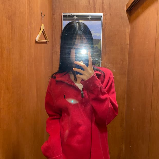 (L) POLO 폴로 랄프로렌 반집업 스웻셔츠 맨투맨