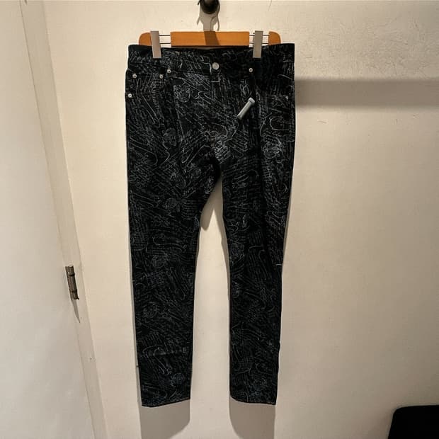 벨루티 남성 스크리토 다크 데님 팬츠