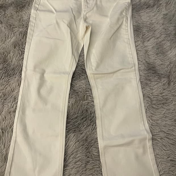 빈스 아이보리 데님 부츠컷 팬츠 청바지