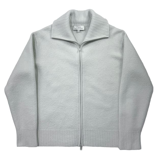 스튜디오 니콜슨 이와키 메리노 니트 집업 가디건