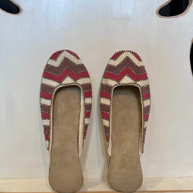 Vintage beaded slippers