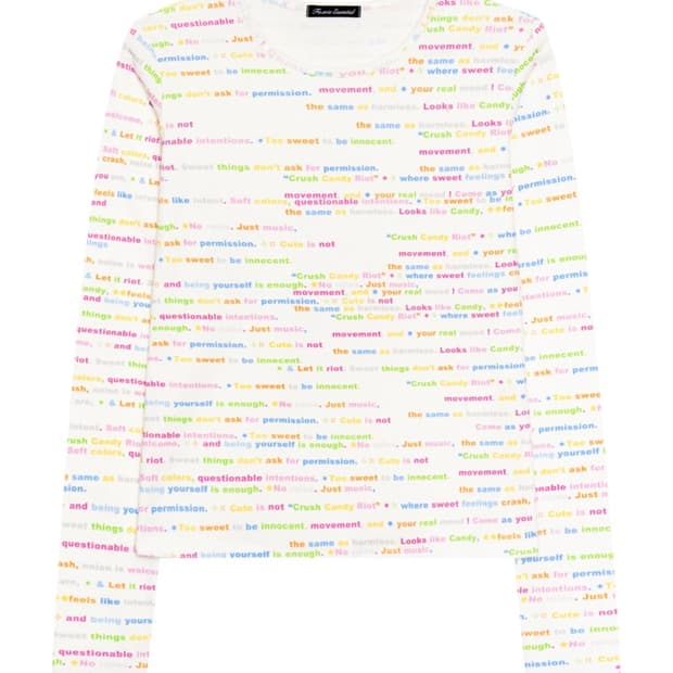 샵페어리 jersey pattern long top (C.C.R)