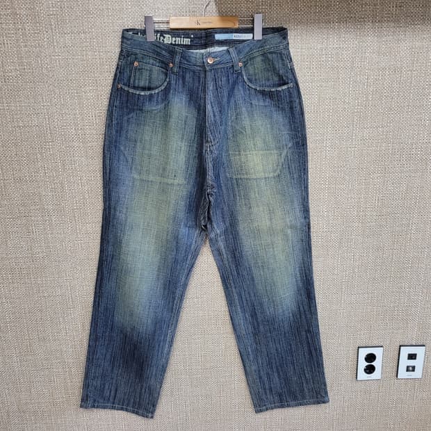 35인치 오버핏 빈티지 청바지 올드스쿨 힙합