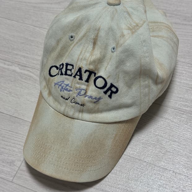 애프터프레이 프레센스 크리에이터 볼캡 워시드스카이