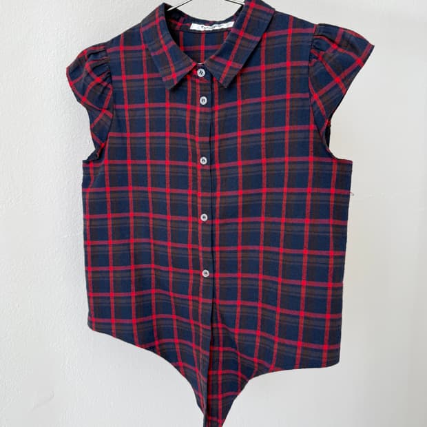 빈티지 하프 슬리브