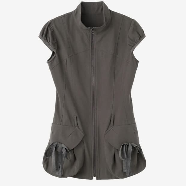 Cargo Zip-Up Dress Charcoal(새상품)