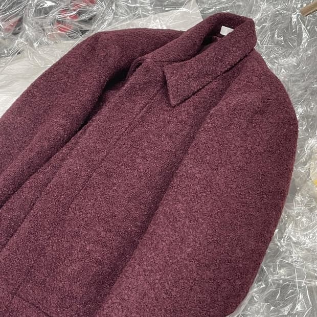 논노드 크롭자켓 버건디 판매