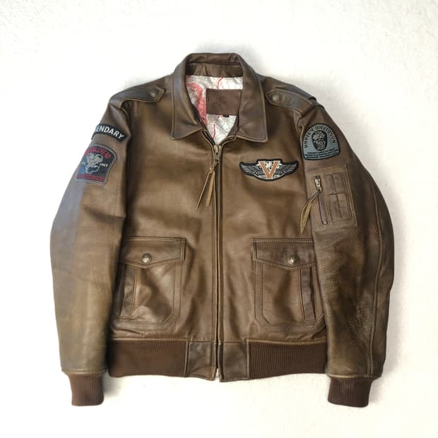 바이크기어 A2 카우하이드 봄버자켓