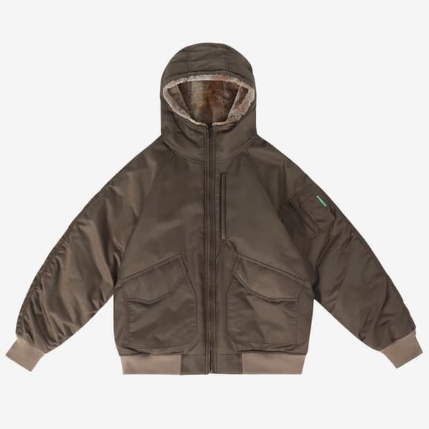 YESEYESEE Reversible Fur Flight Jacket