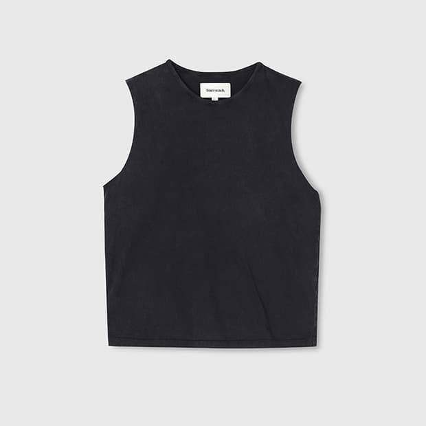 TONYWACK Garment Dyed Sleeveless M 카본