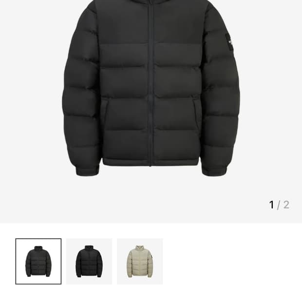 더 노스 페이스 1992눕시 하이브리드 다운 볼 EX 자켓 차콜