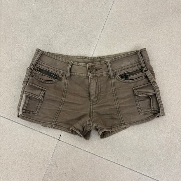 브라운 포켓 팬츠