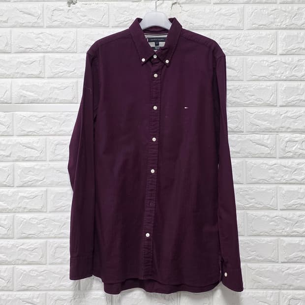 택포_ 타미힐피거 슬림핏 셔츠 M ehc