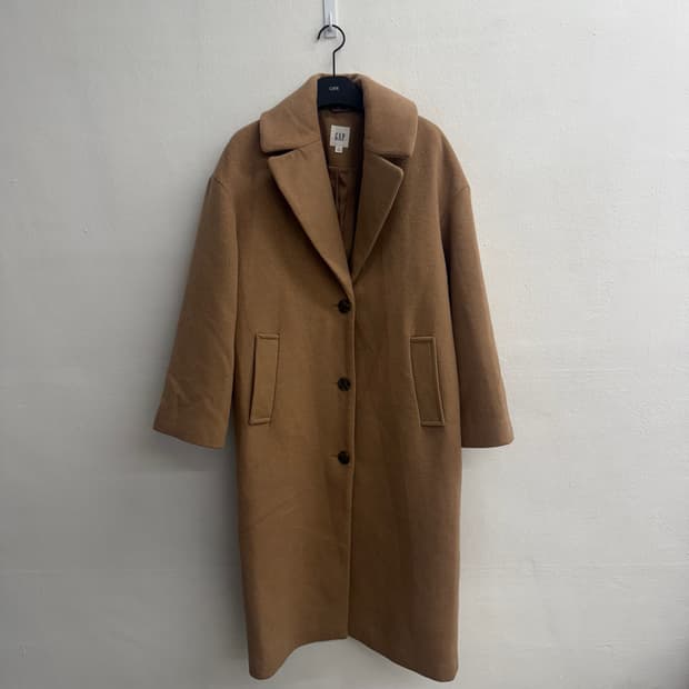 GAP 갭 카멜 롱 코트 (S)