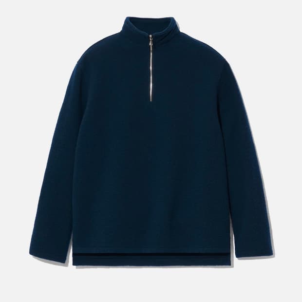 [L] Rier fleece polo plombe