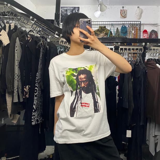 Supreme X Lee Scratch Perry 포토 반팔티셔츠