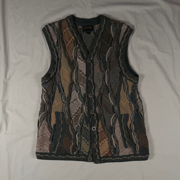 쿠지 니트 조끼 베스트