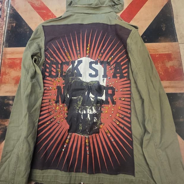 글래드뉴스(GLAD NEWS) 해골 밀리터리  야상