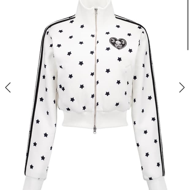 셋업이엑스이  STAR SPORTY ZIP-UP / WHITE