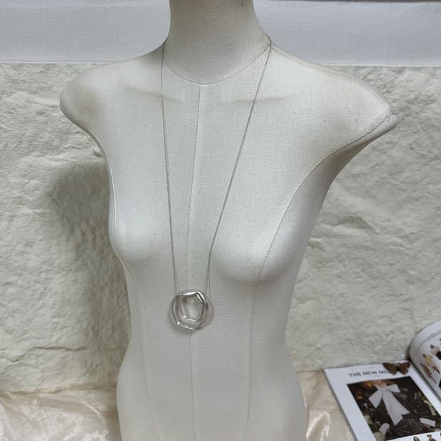 빈티지 달 오각별 레이어드  초커 목걸이