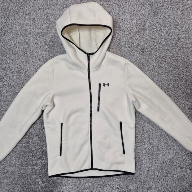 언더아머 남성 플리스 집업 후드 자켓 M