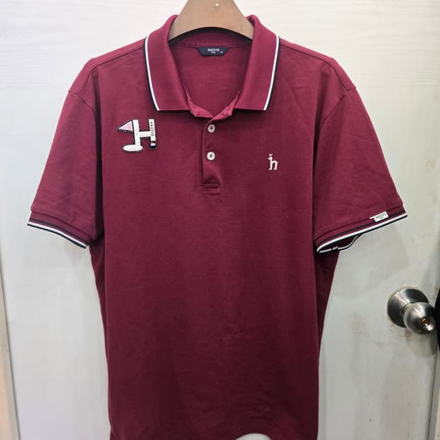 110,2XL )) HAZZYS golf 헤지스 골프 카라 반팔티셔츠~