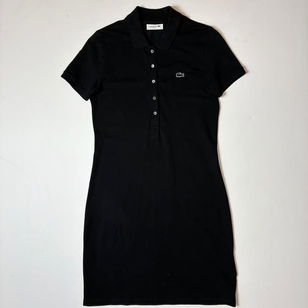 라코스테 우먼스 코튼 반팔 카라 원피스 PN9662