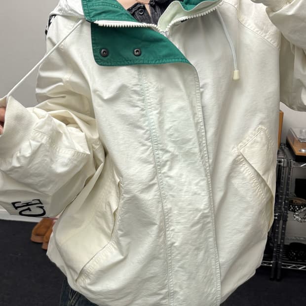 노티카 90s 챌린저 코튼쉘 후드 자켓