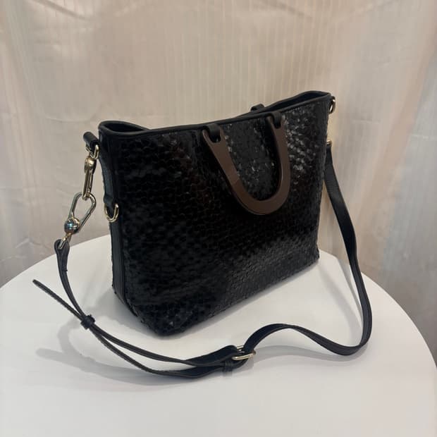 정품 아테스토니 바쿠우븐 투웨이 토트백    