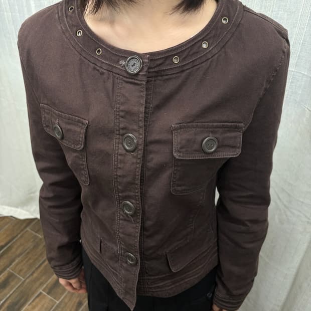 KOOZ 논카라 빈티지 버튼 자켓