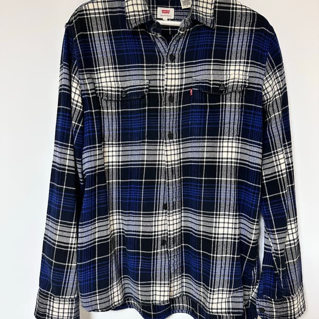 리바이스 체크 플란넬 셔츠 (L)