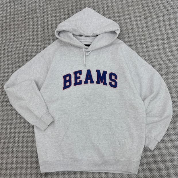 BEAMS 빅로고 후드티셔츠