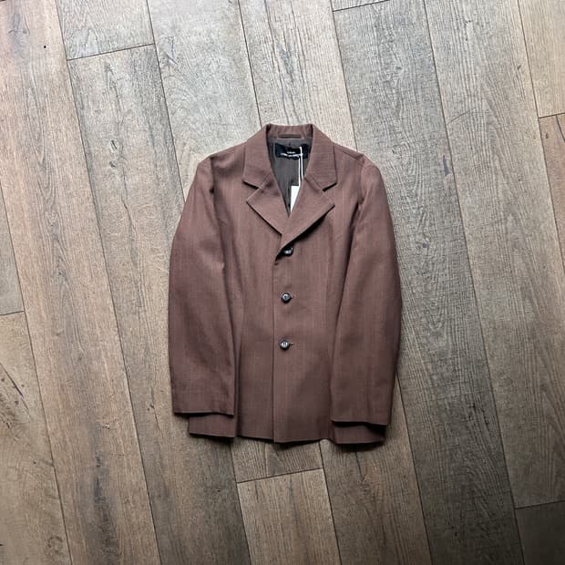 90's Brown Stripe Jacket