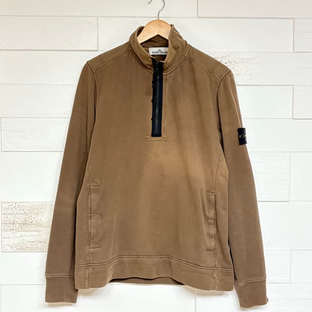 스톤아일랜드 하이넥 반집업