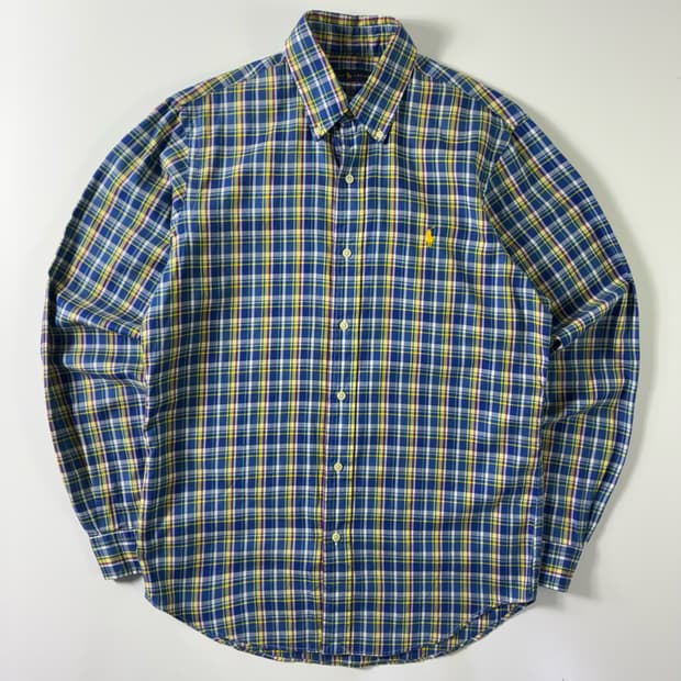 Polo  폴로 랄프로렌 자수 코튼 체크 셔츠 