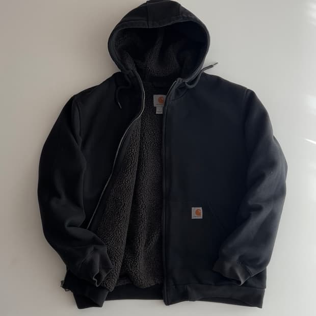 칼하트 셰르파 라이닝 후드 집업 L