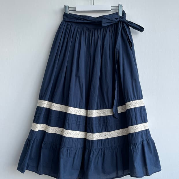 Darling made 레이스 랩 롱 스커트