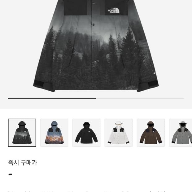 노스페이스 고어텍스 비스타 슈프림맛 다크 그레이 밤 2XL, 상태 S급