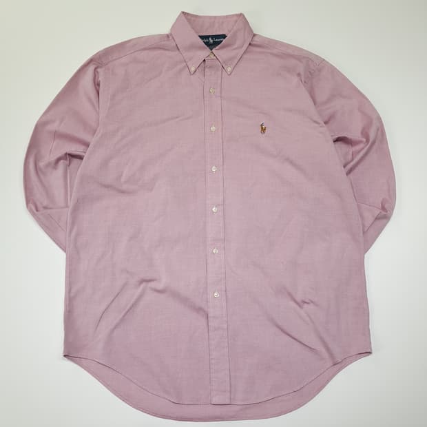 CL776 XL 폴로 90s 홍콩판 핀포인트 더스티핑크 셔츠 남방
